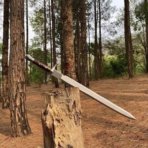 Custom Handmade Carbon Steel Blade Traditional Viking Sword | Hunting |32 inches