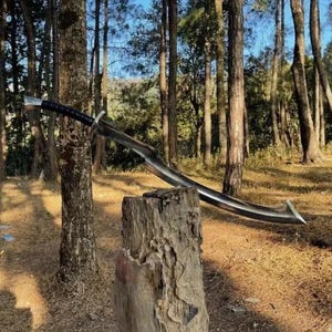 Custom Handmade Carbon Steel Blade Tactical Khopesh Sword | Hunting | 36 inches