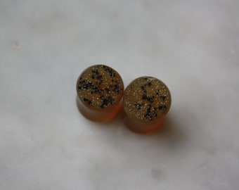 0g Brown Druzy Plugs