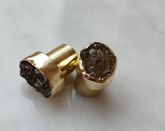 00g Brass SF Plugs With Fluorite