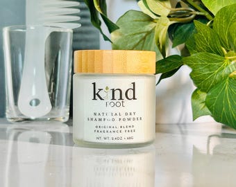Kind Root Natural Dry Shampoo Powder | Fragrance-Free | Aerosol-Free | Sensitive-Scalps | Invisible