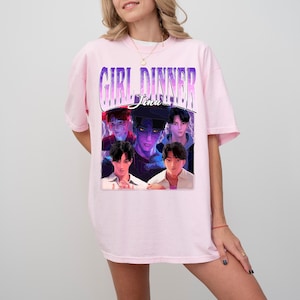 Jinu Saja Boys Shirt Comfort Colors, Girl Dinner Jinu T Shirt, Kpop Demon Hunter Tee, Gift For Kpop Movie Fan, Rujinu, Tiger KPDH