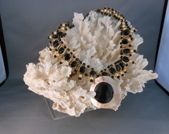 Shell and Beaded Necklace 16"