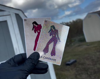 La Cantante Lotería Sticker: Holographic or Matte Vinyl Decal