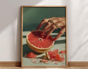Sztuka retro-feministyczna z grejpfrutem i kobiecym akcentem