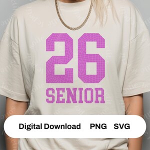Senior 2026 Graduation Shirt Design: PNG SVG Digital Files
