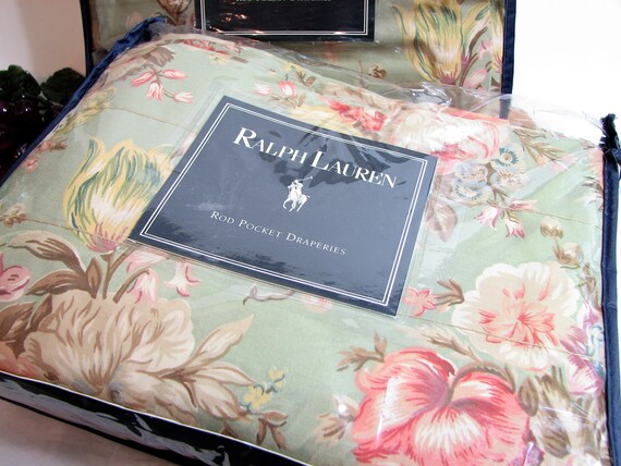 Vintage Ralph Lauren Charlotte Iv Window Panels 41x84 Inches Etsy