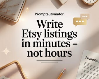 Etsy Listing Generator Prompt – AI SEO Tool for Digital Products