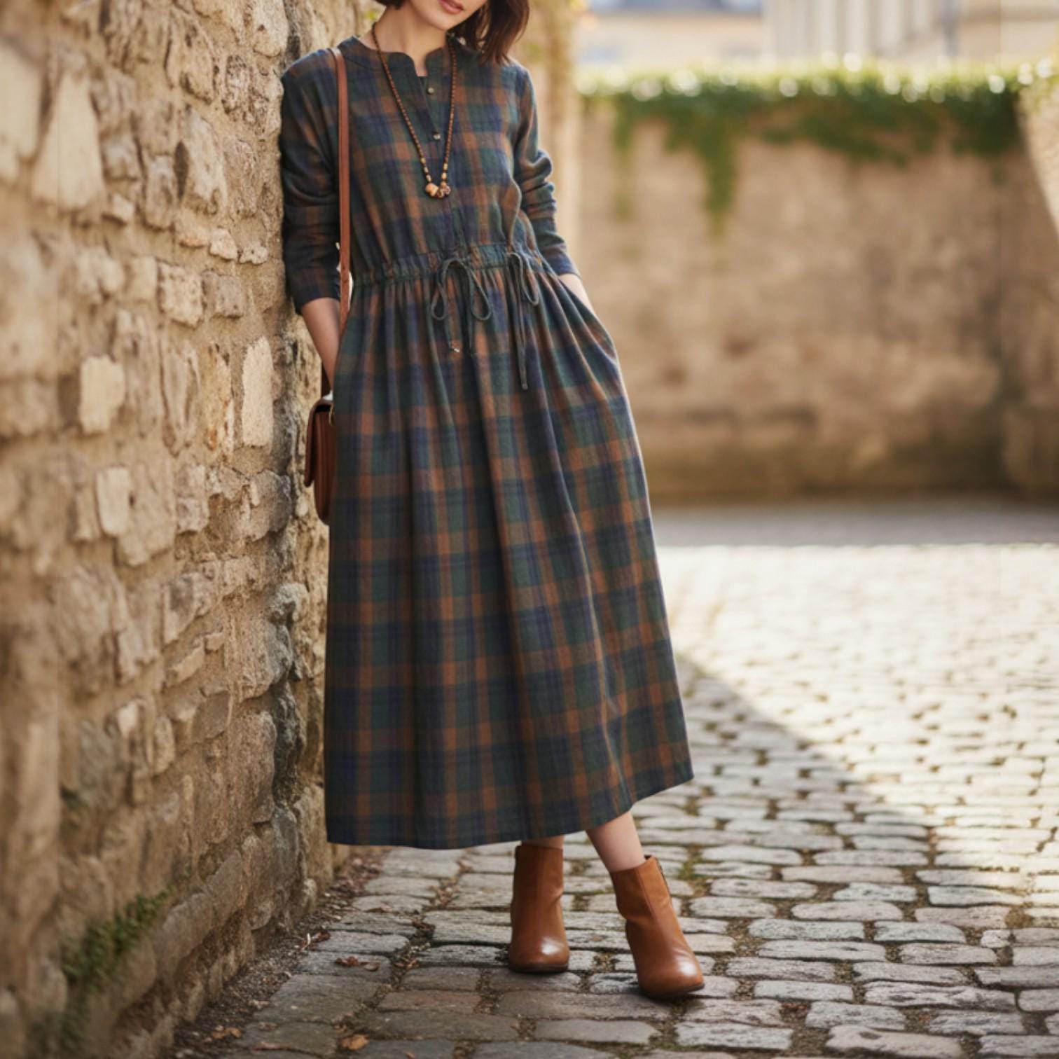 Midi Fall Dress - Etsy