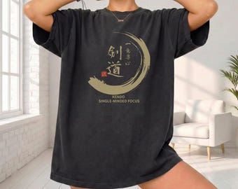 Maglietta con kanji di Kendo
