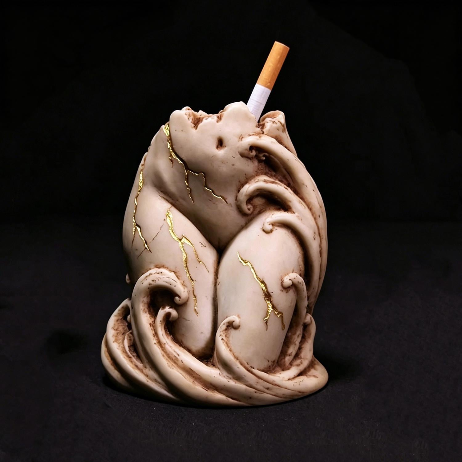 kohjiya ラグ、灰皿 kohjiya ラグ、灰皿 Kintsugi Ashtray - Etsy
