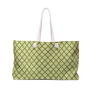 Chic Geometric Weekender Bag