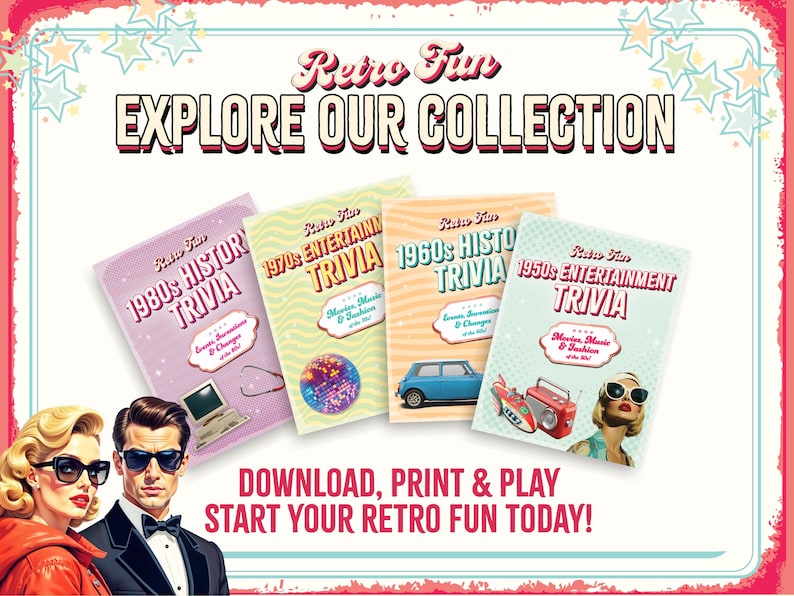 1990s History Trivia Game – Printable Retro Quiz (digital Download PDF ...