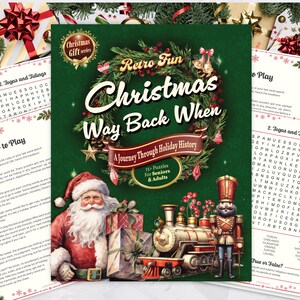 Christmas History Wordsearch, Printable Holiday Gift, Christmas Word search Pack, Holiday Brain Game, Family Game Night, Digital Download