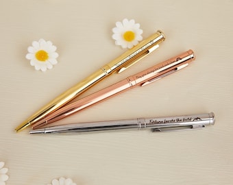 Regalo di Natale per la festa del papà - Penna a sfera classica personalizzata con incisione - Fidanzato Fidanzata Matrimonio Per Lui Per Lei Groomsman