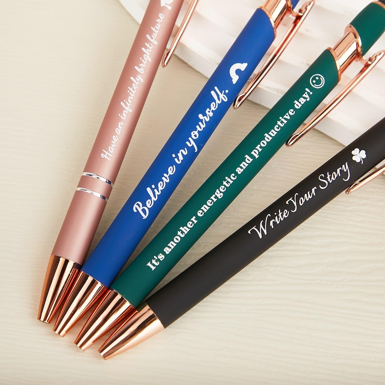 Engraved Pen Gift Personalized Names Business Logos, Rubberized ...