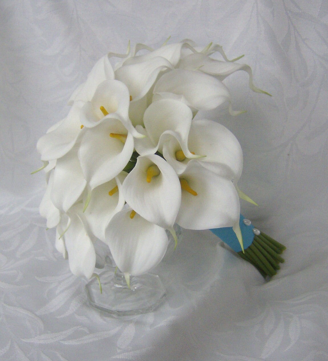 Calla lily wedding bouquet Real touch mini white calla lily Etsy