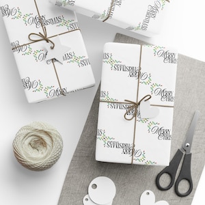 Merry Christmas lil B*tch inpakpapier, inpakpapier voor de feestdagen, grappige kerstcadeaupapier, geschenkverpakking, feestelijk cadeaupapier