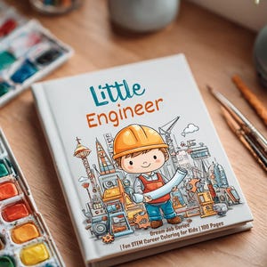 Little Engineer Coloring Book | Dream Job Series | Fun STEM Career Coloring for Kids | 100 Pages A5