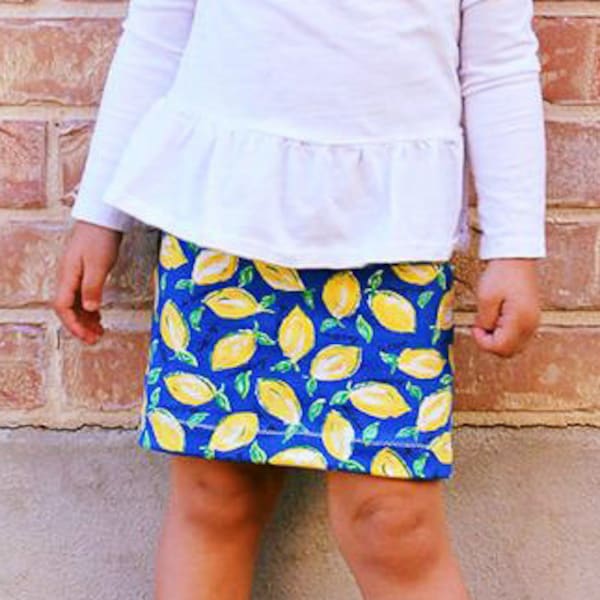 Pipsqueak Pencil Skirt: Girls Pencil Skirt Pattern, Girls Skirt Pattern, Baby Skirt Pattern, Toddler Skirt Pattern