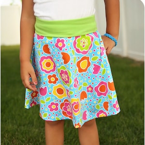 Spunky Girl Skater Skirt PDF Sewing Pattern for Girls - Etsy