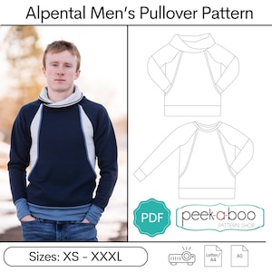 Alpental Pullover PDF Sewing Pattern for Men