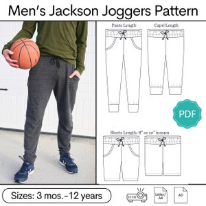 Jackson Joggers for Men PDF Sewing Pattern image 1