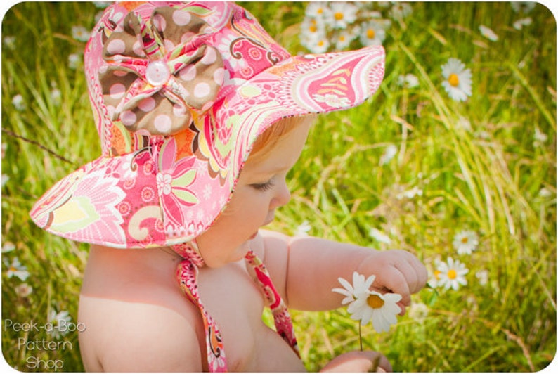 Floppy Flower Sun Hat: Sun Hat PDF Sewing Pattern image 1