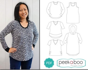 Women's Essential Tee PDF Sewing Pattern