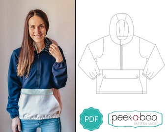 Adult Anorak Jacket PDF Sewing Pattern