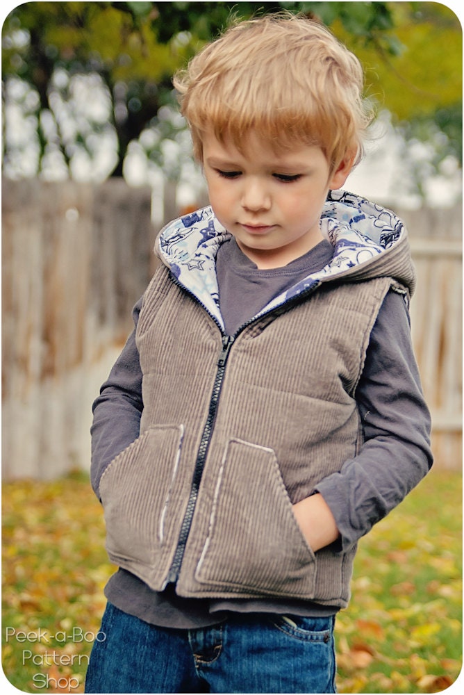 Great Outdoors Reversible Vest Sewing Pattern - Etsy