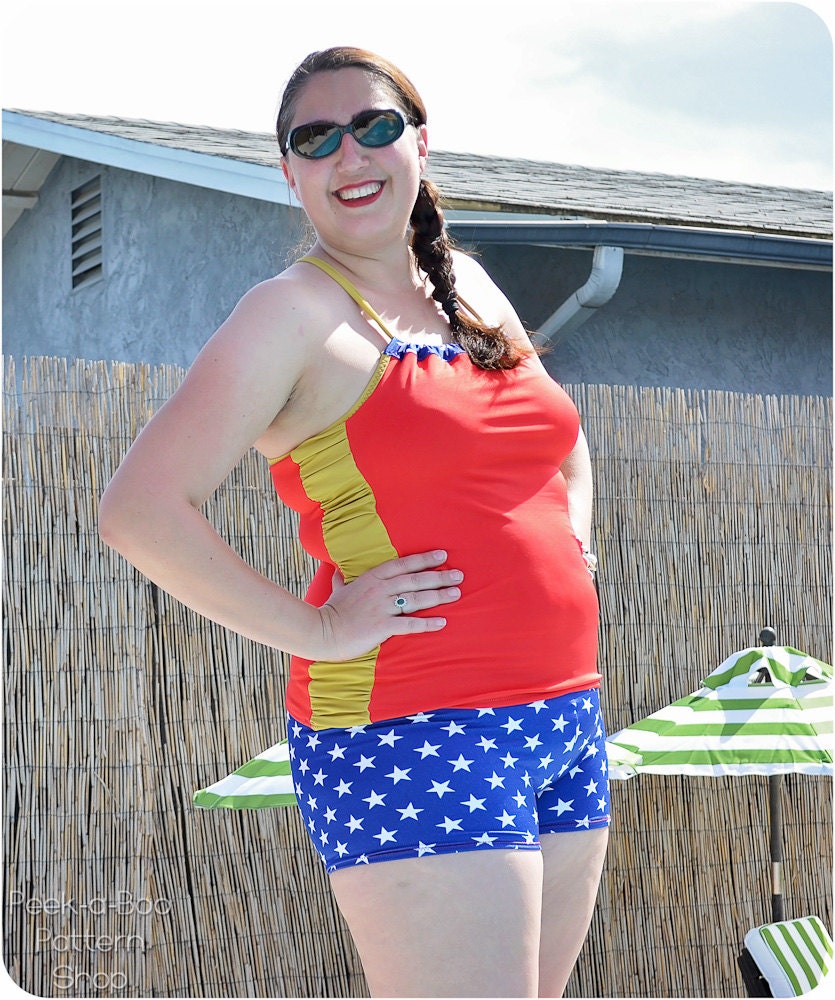 Plus size shop wonder woman swimsuit