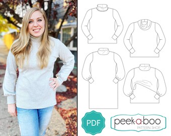 Women's Essential Turtleneck Sewing Pattern