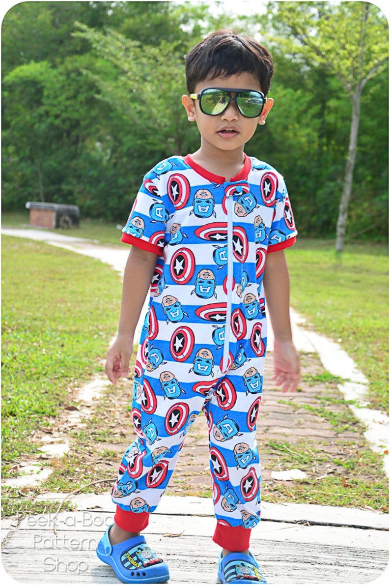 Classic Zipper Pjs Footie Pajamas Pattern Footed Pajamas Etsy