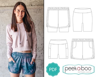 Women's Momentum Shorts Sewing Pattern