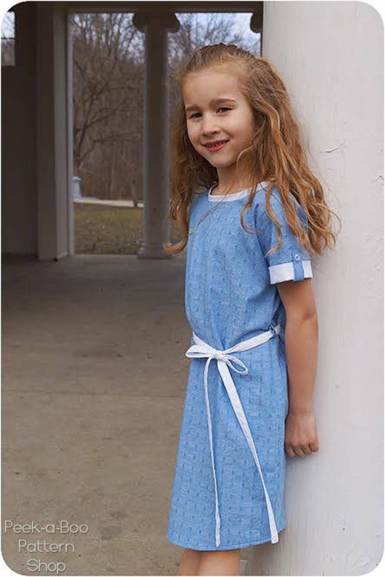 Lola Dress and Tunic PDF Sewing Pattern: Girls Tunic Sewing Pattern, Girls Dress Sewing Pattern image 6