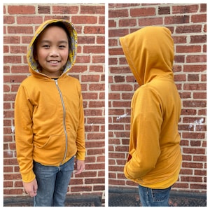 Kid's Adventure Jacket Sewing Pattern Kid's Hoodie Sewing Pattern Kid's Bomber Jacket Sewing Pattern image 5