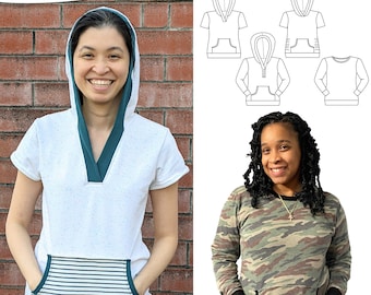 Hampton Hoodie Women's PDF Sewing Pattern