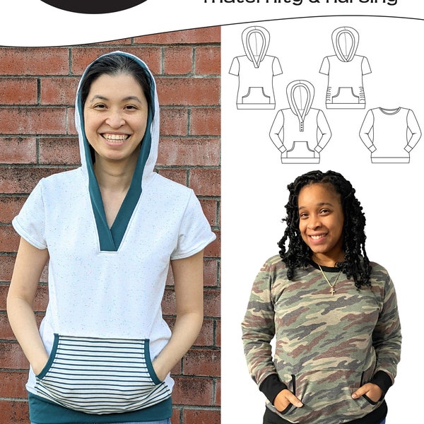 Hampton Hoodie Women's PDF Sewing Pattern