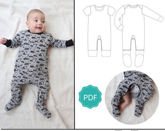 Lullaby Line Zip Inseam Pajamas Sewing Pattern