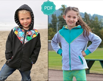 Bridgeport Jacket PDF Sewing Pattern: Jacket Sewing Pattern, Windbreaker Sewing Pattern