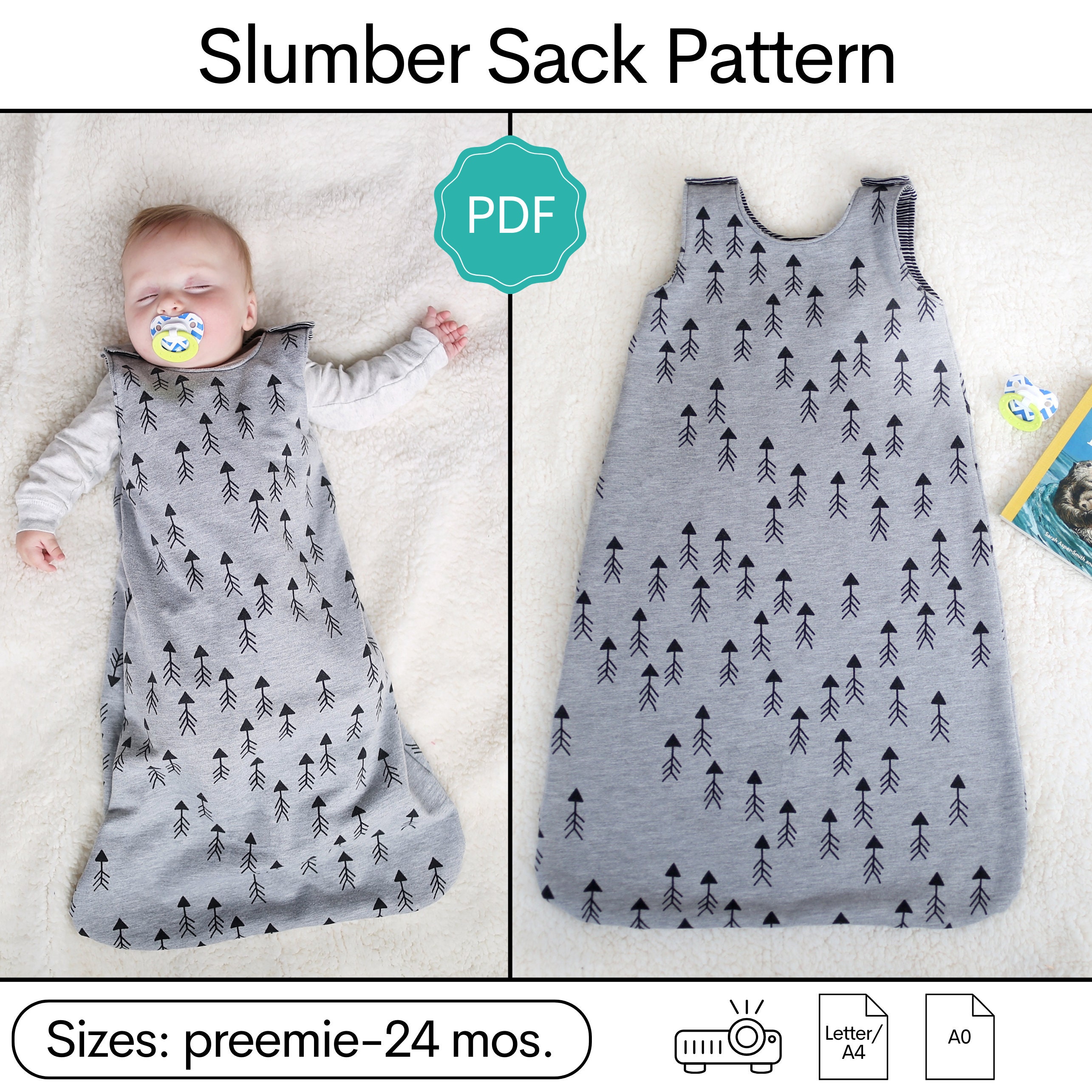 Sleep Sack Pattern No Zipper Etsy Canada