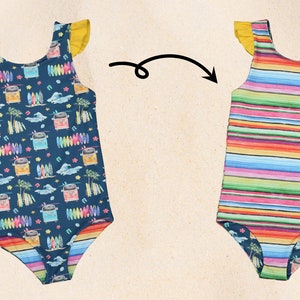 Riviera Reversible Swimsuit Sewing Pattern image 3