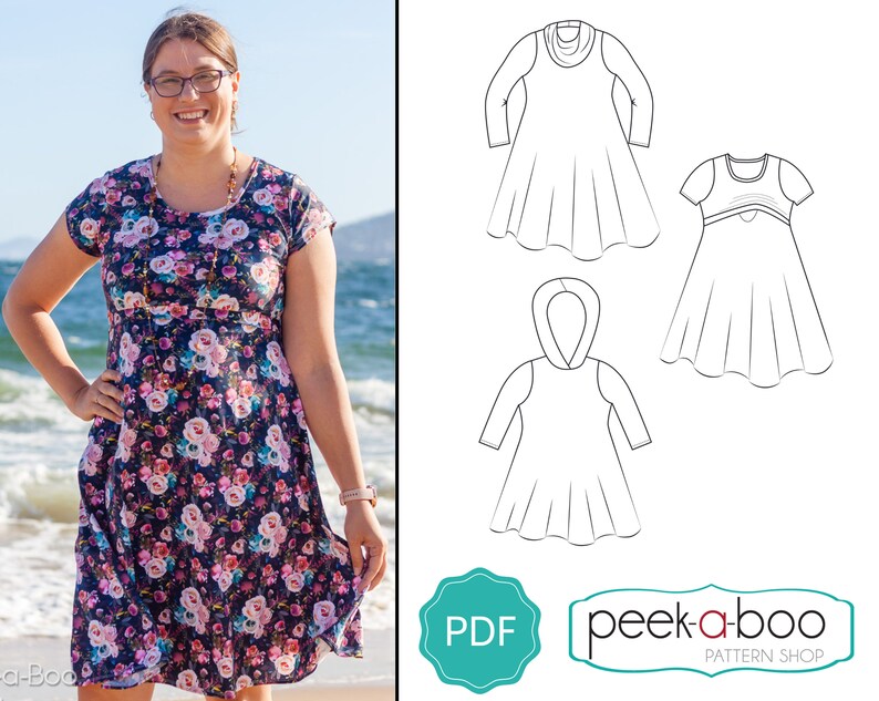 Sicily Swing Dress PDF Sewing Pattern Swing Dress Pattern Etsy Australia