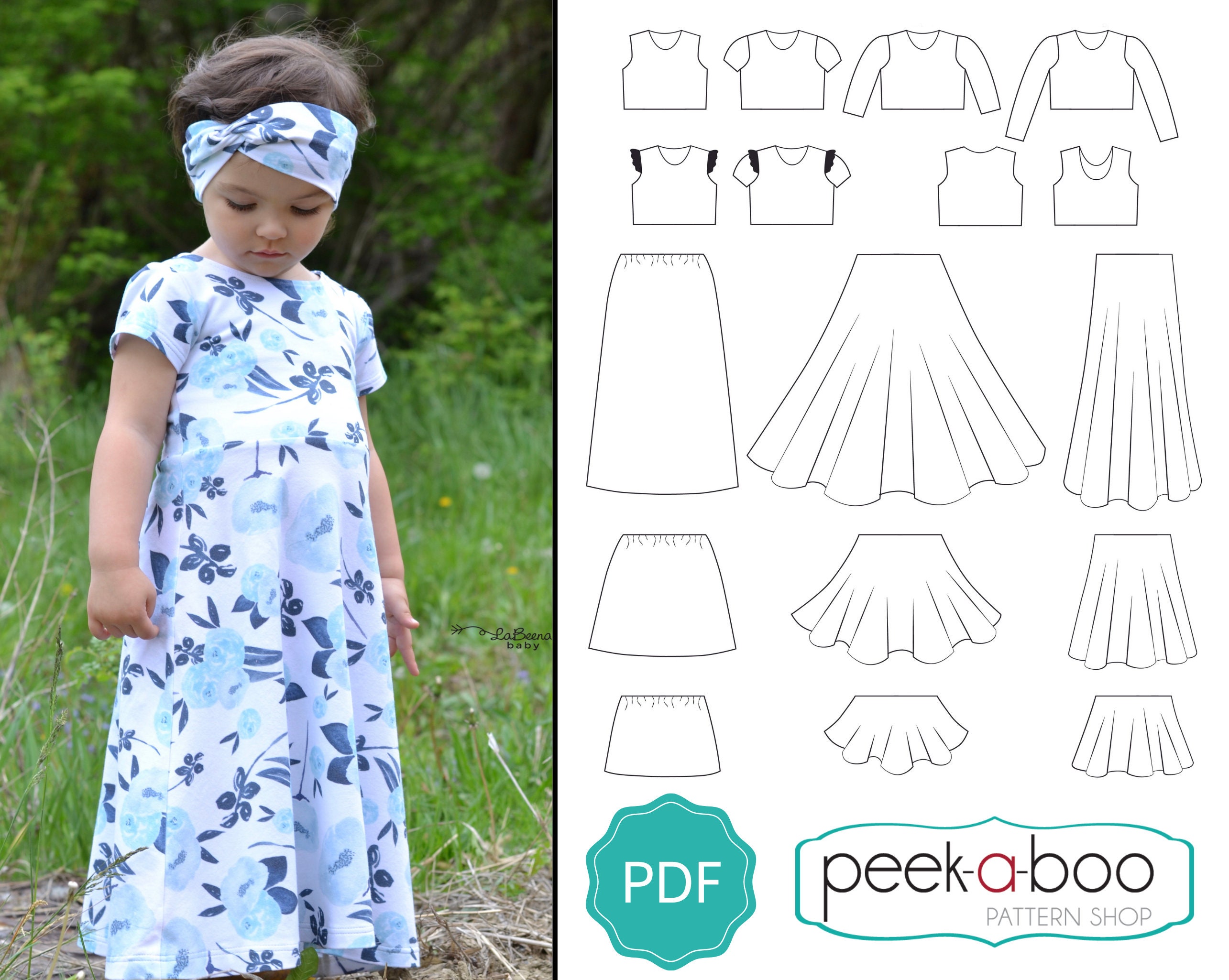 Baby and Toddler dress PDF sewing pattern Shelley Dress & Blouse sizes –  Felicity Sewing Patterns