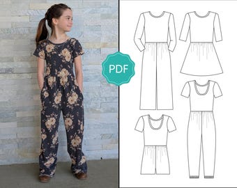 Narzisse Schnittmuster für Strampler und Kleid