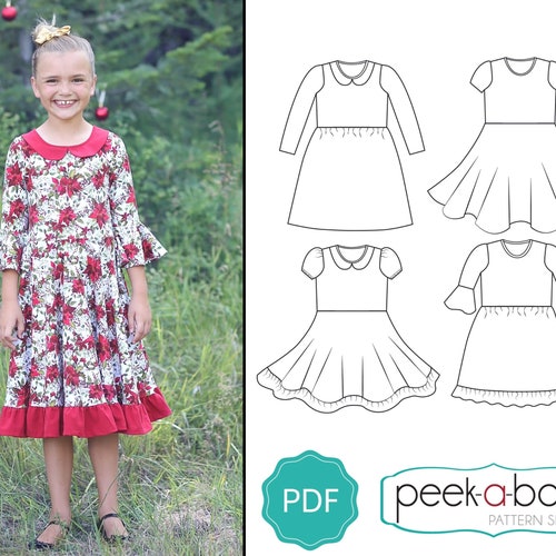 Avonlea Knit Party Dress PDF Sewing Pattern - Etsy