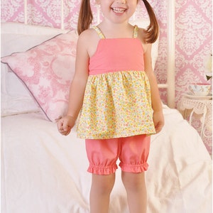 Cloud 9 Vintage PJs: Nachthemd Schnittmuster, Nachthemd Schnittmuster, Pumphose Schnittmuster, Mädchen Pyjama Schnittmuster