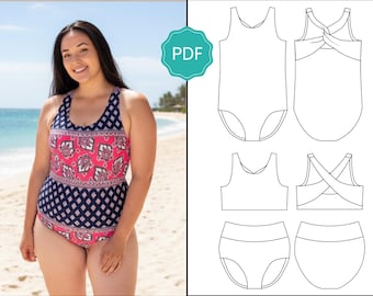 Patron de maillot de bain femme Fidji
