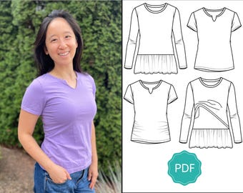 Damen Laurel Tee & Tunika Muster